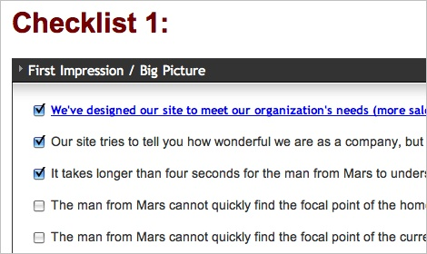 Failing to go through a checklist
