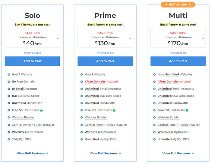 hosting plan