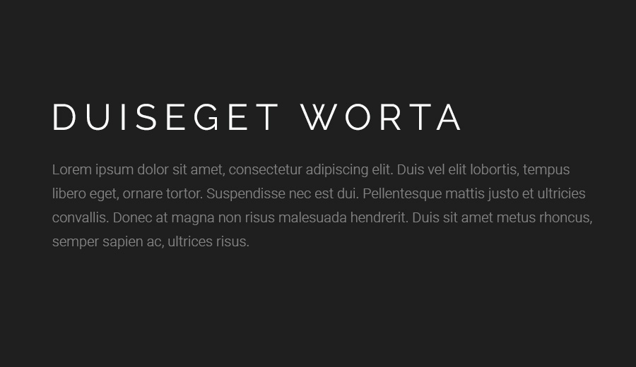 Raleway + Roboto Combination