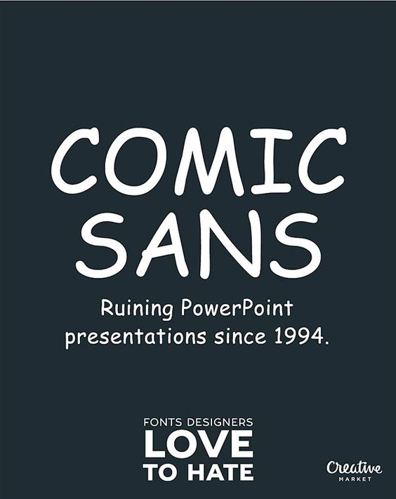 Its High Time We Should Stop Using Comic Sans