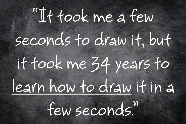 Yep, Its Years Of Hard Work