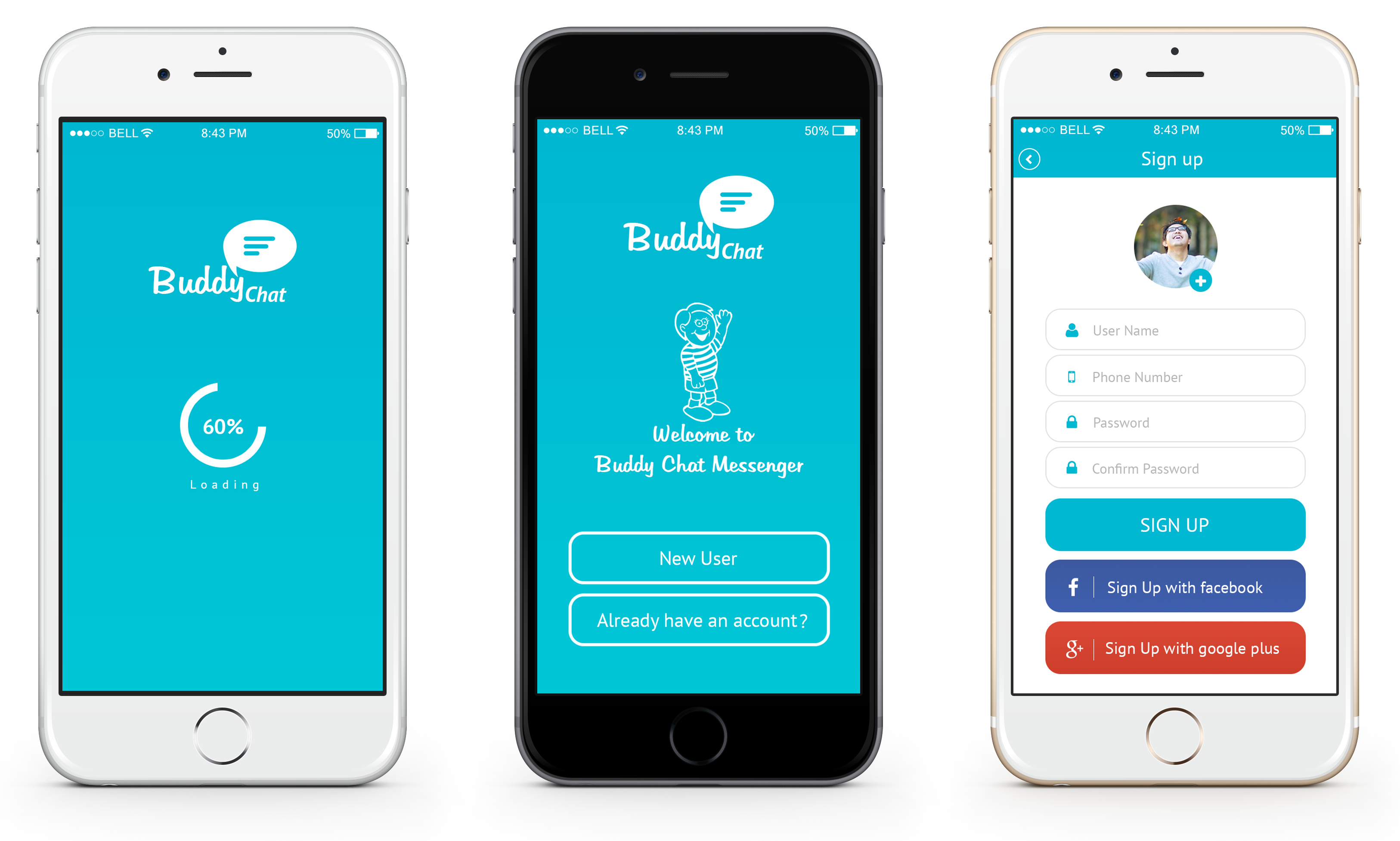 Buddychat App Design