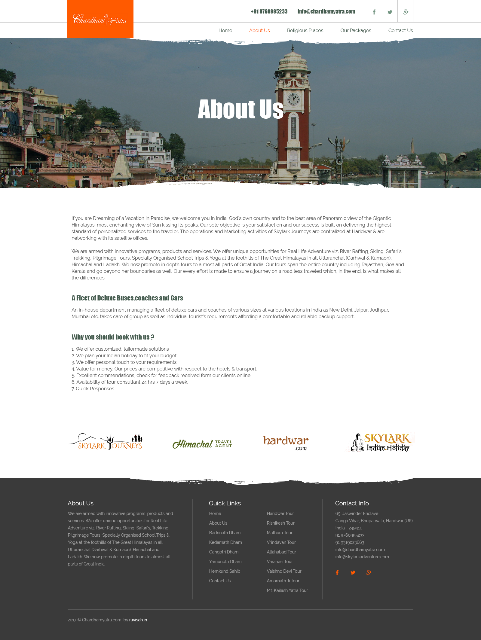 Chardham Yatra Website Design