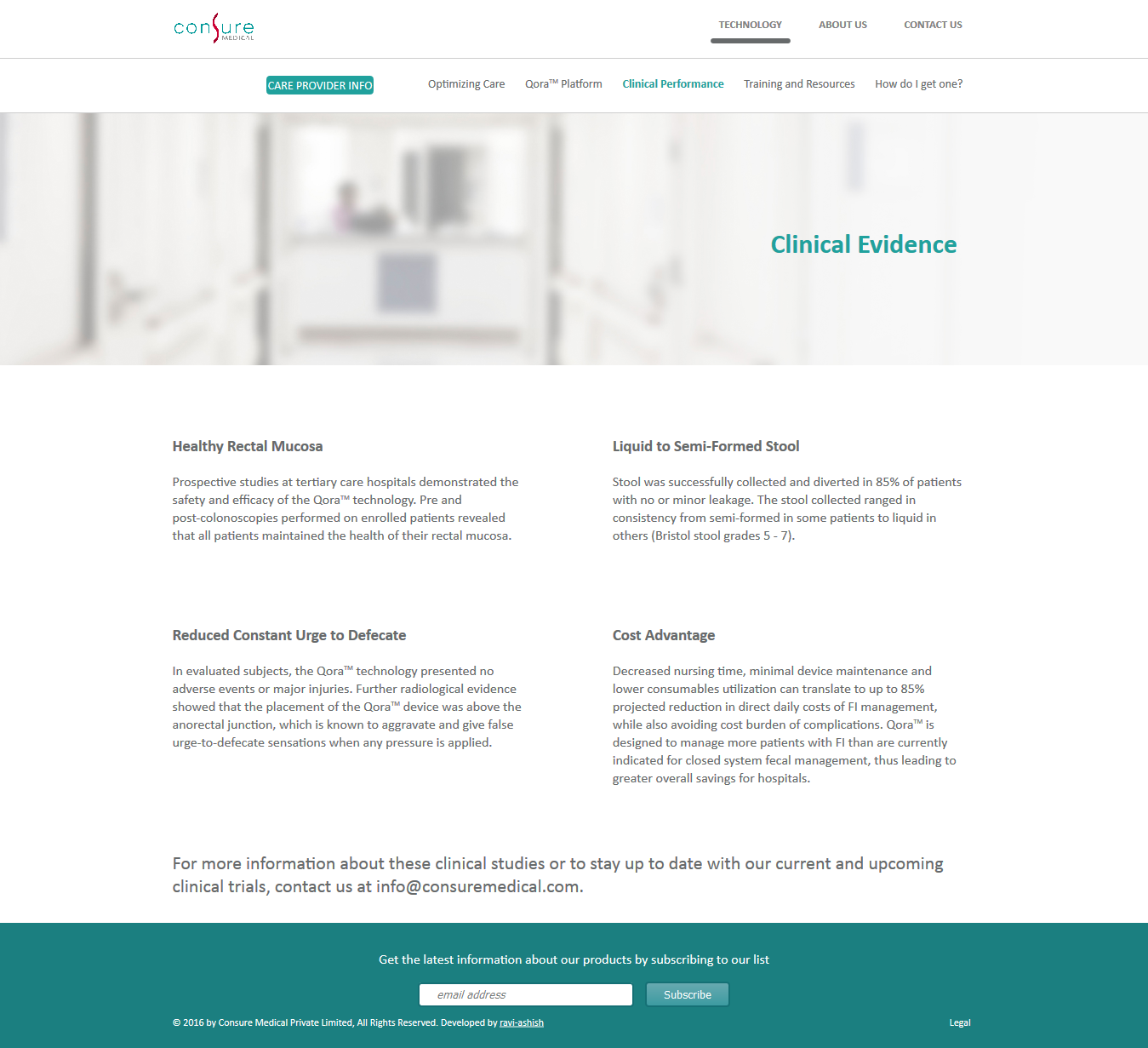 Consure Medical Website Design