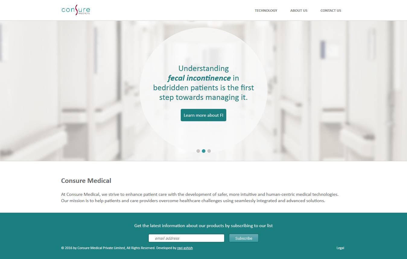 Consure Medical Website Design