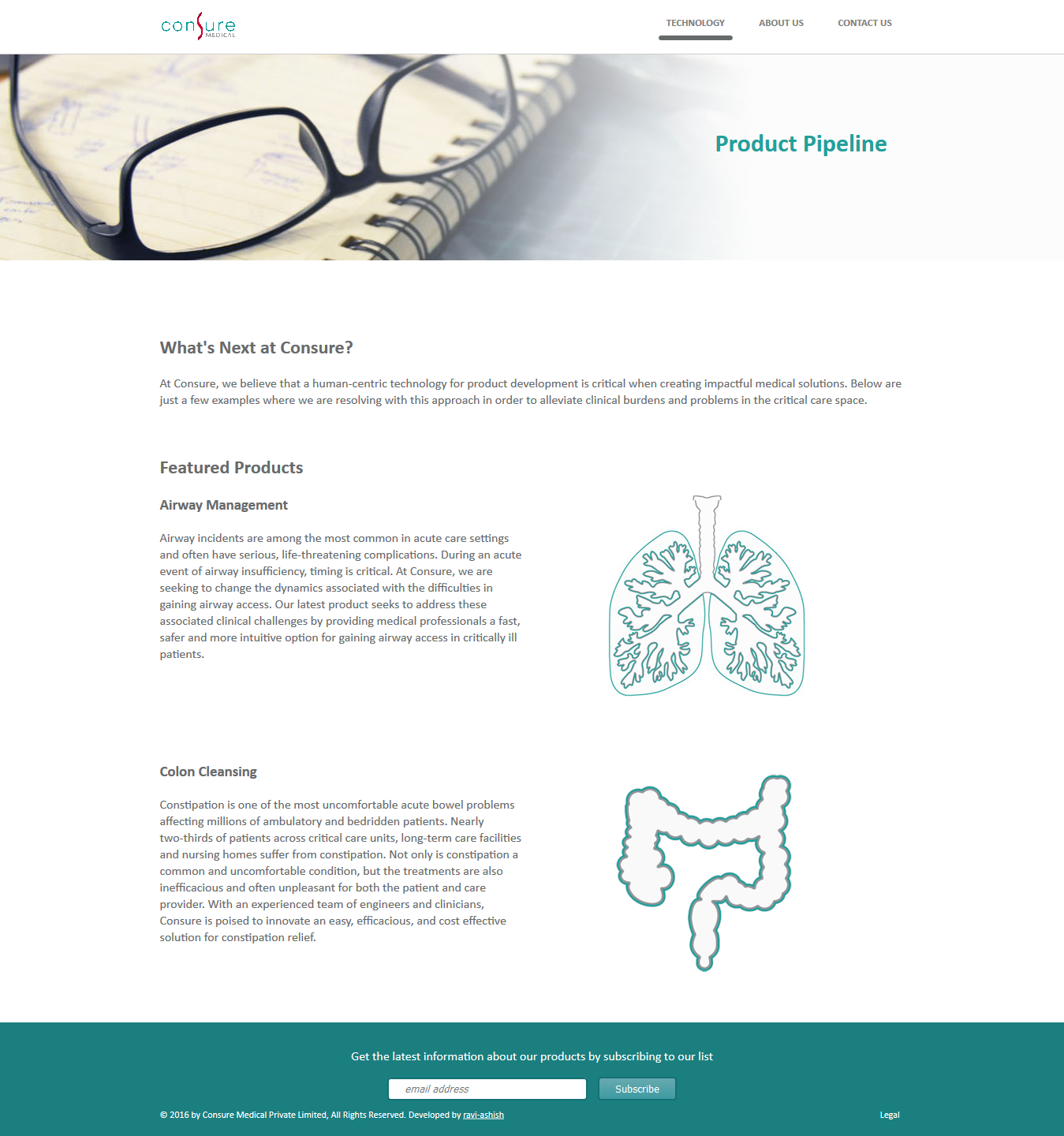 Consure Medical Website Design