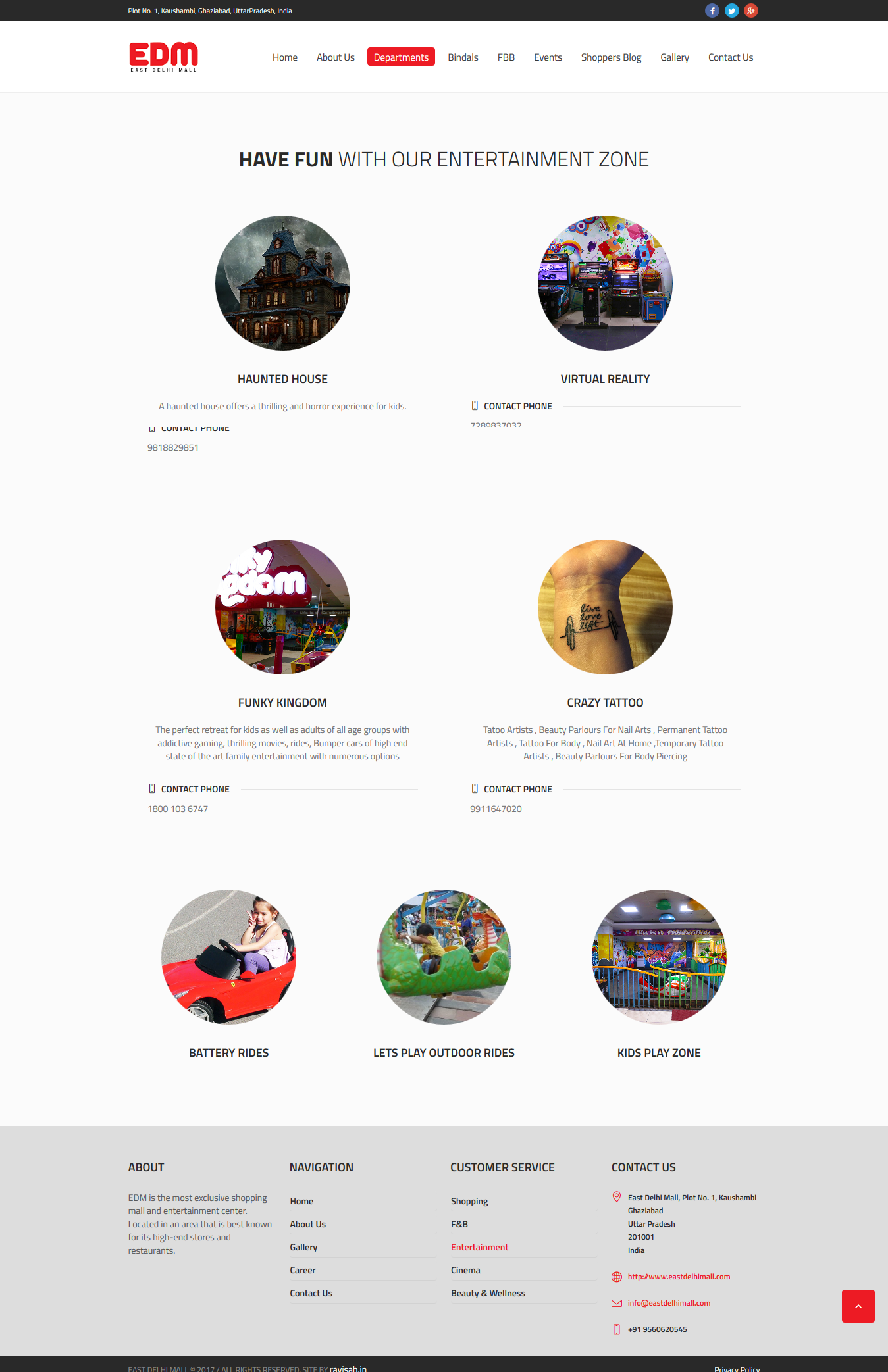 EDM Mall Website Design