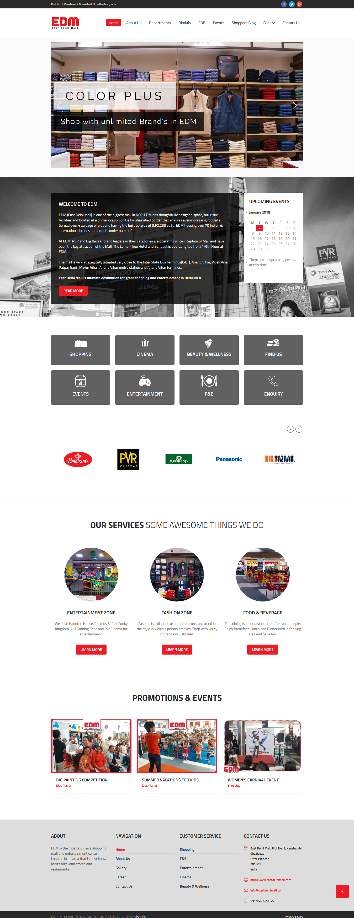 EDM Mall Website Design