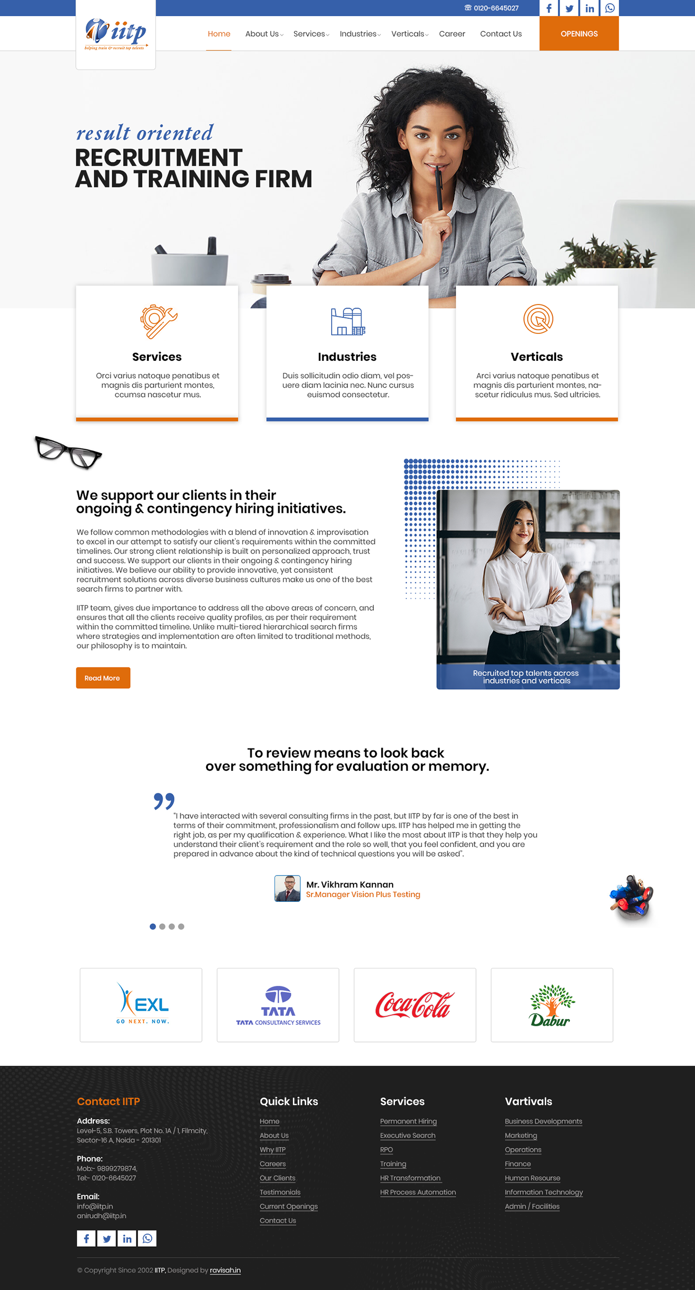IITP Consultation Website Design