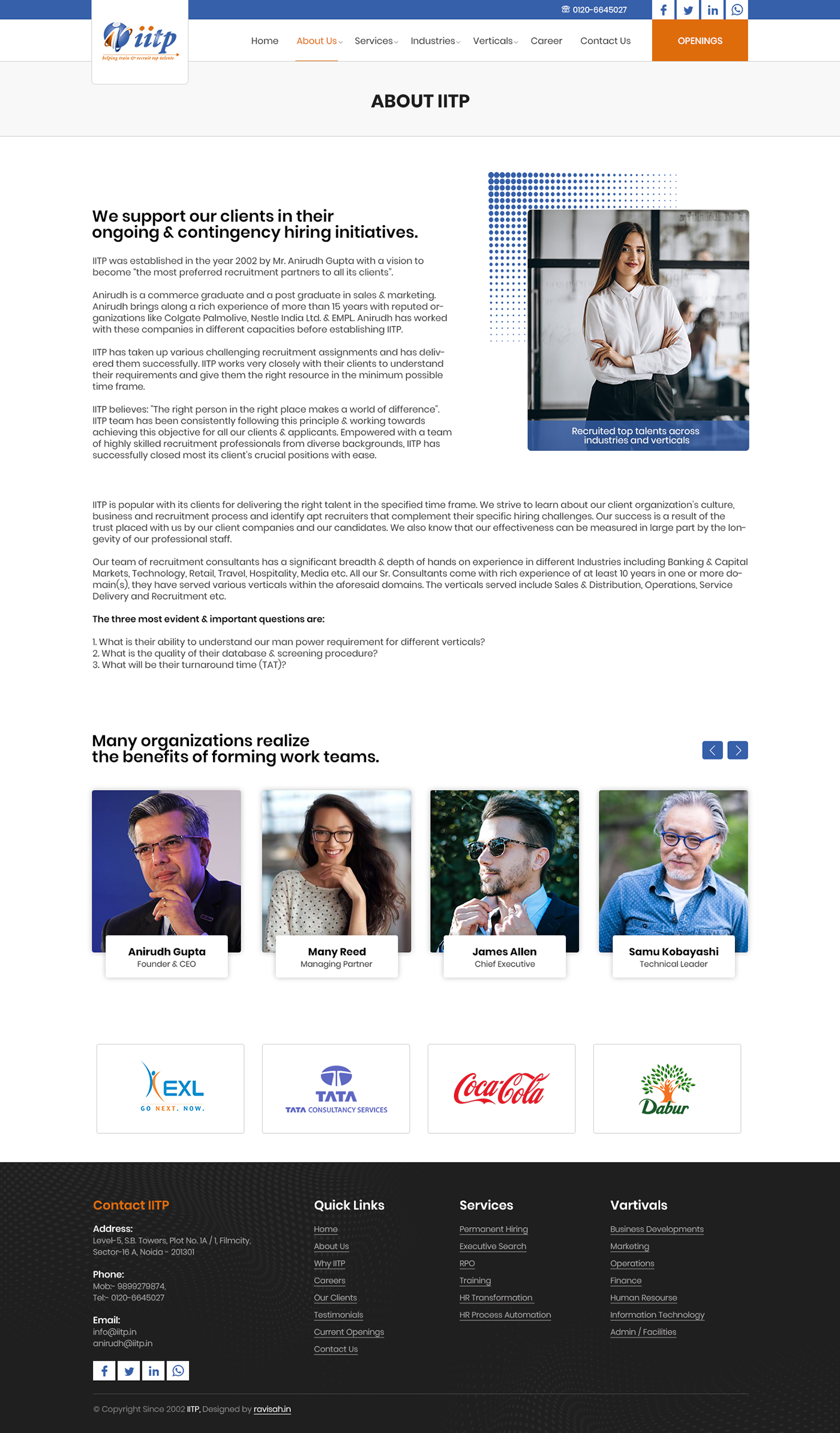 IITP Consultation Website Design