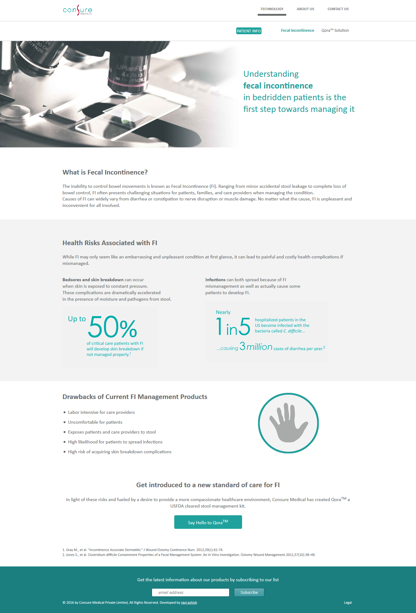 Consure Medical Website Design