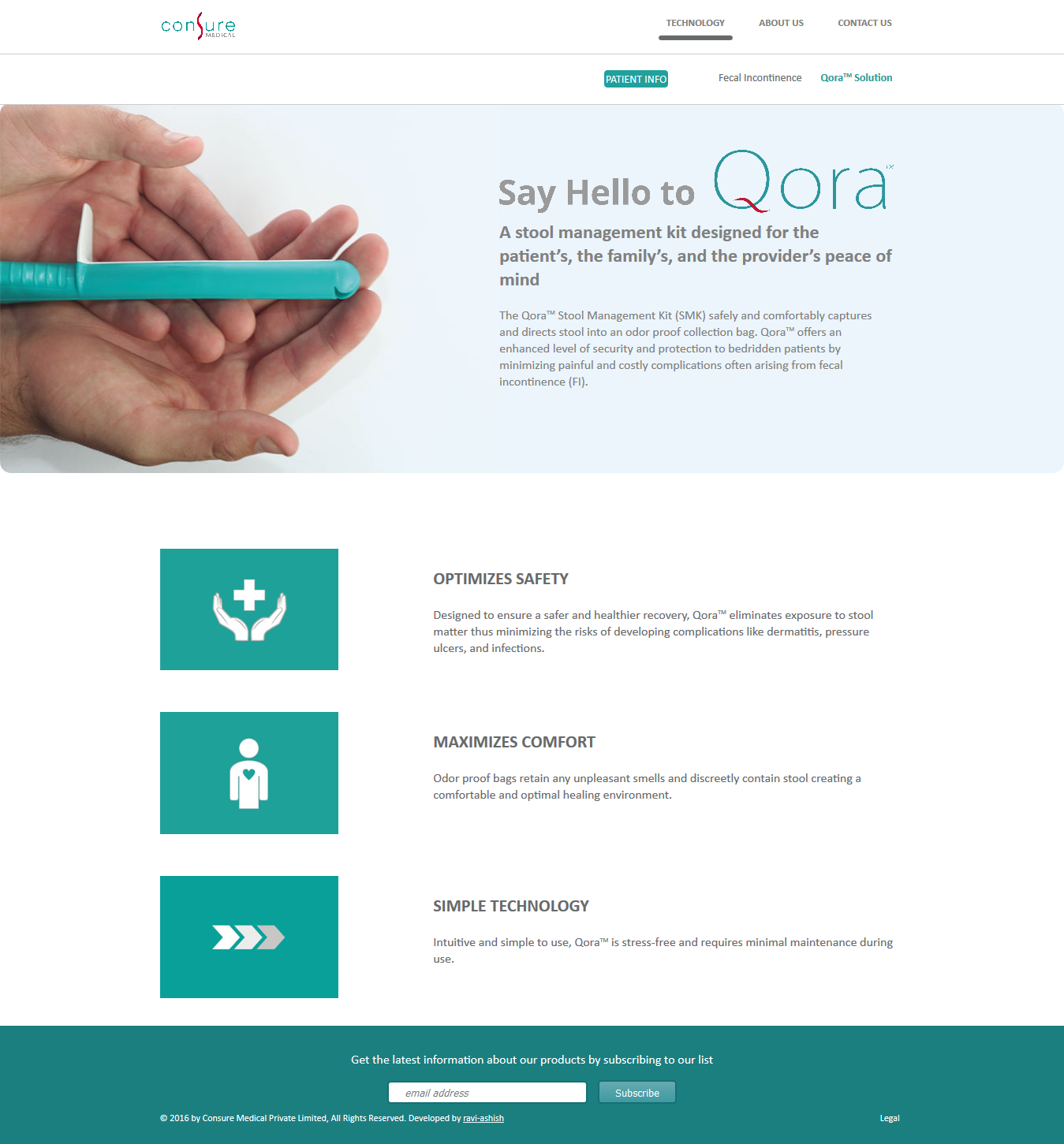 Consure Medical Website Design