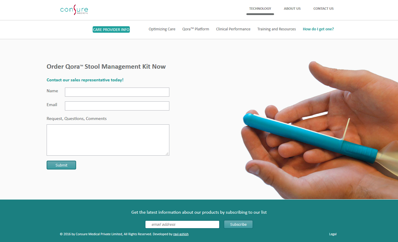 Consure Medical Website Design