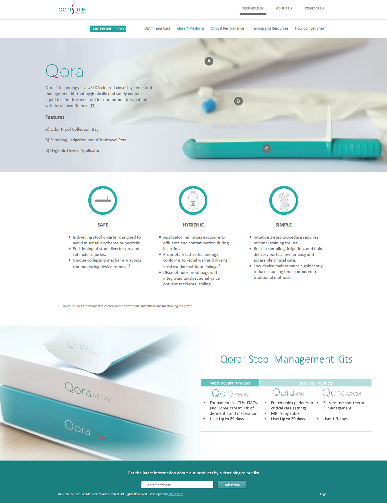 Consure Medical Website Design
