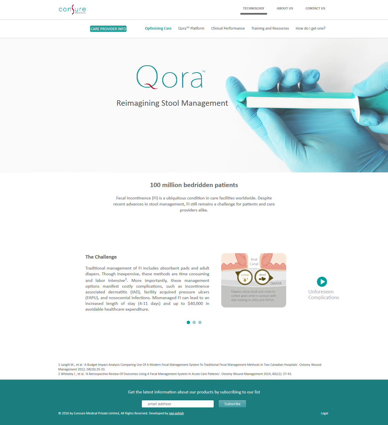 Consure Medical Website Design