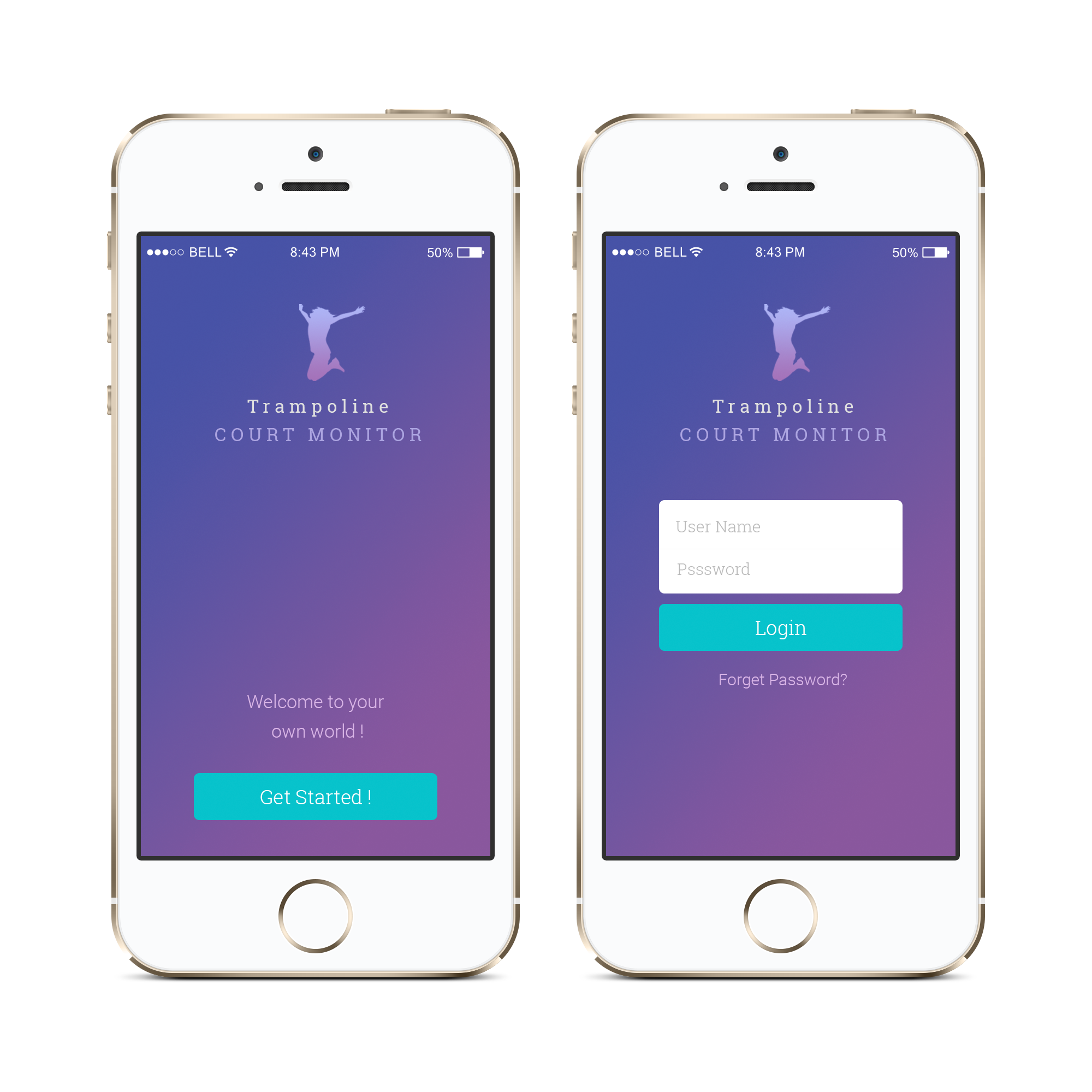 Trampoline App Design