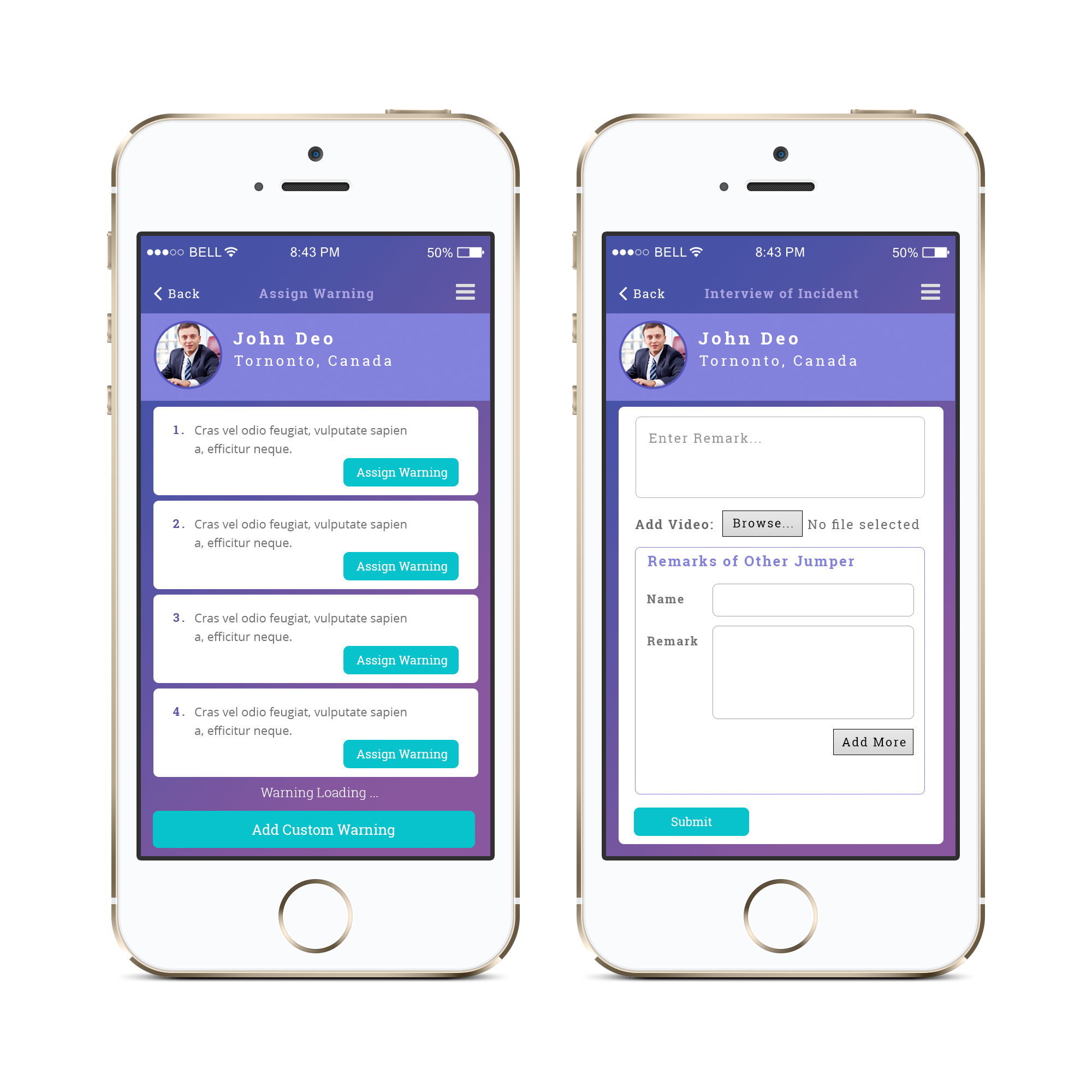 Trampoline App Design