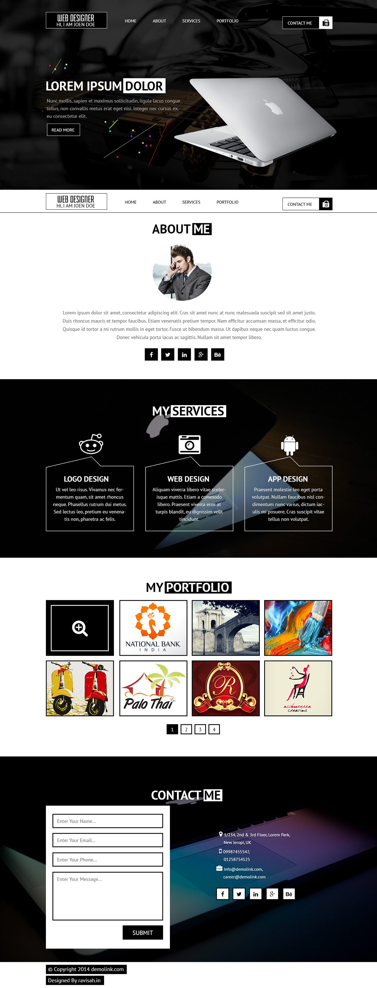 Web Designer Portfolio Web Design